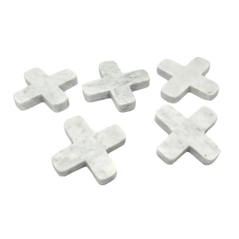 Sottobicchiere Quadrato in Marmo Bianco Massello (12x12 cm)