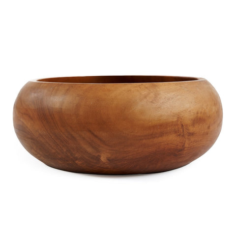 Portafrutta Scultoreo in Radice di Teak (Ø 20 cm) – Naturale