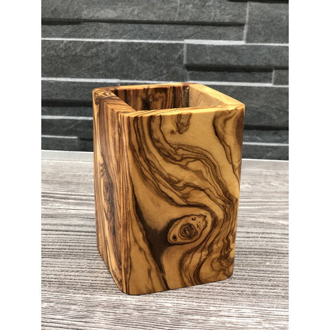 Bicchiere porta accessori in bagno minimal in stile naturale