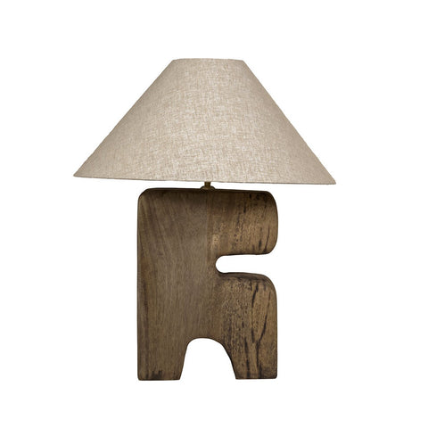 Lampada da Tavolo L’Objet in Legno Marrone L