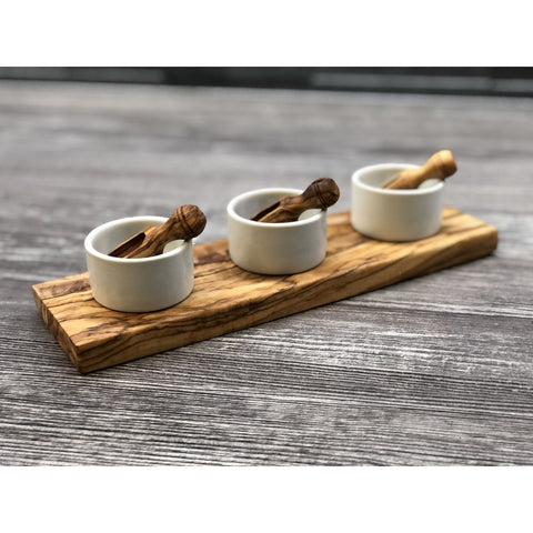 Set da buffet FANO3 su tavola naturale minimalista elegante