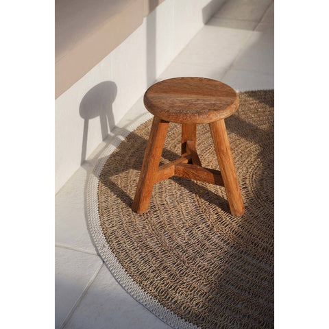 Sgabello in legno rustico Noguchi