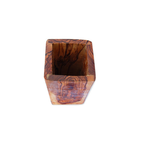 dettaglio venature legno ulivo portautensili