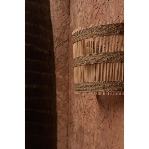 Applique da Parete in Rattan e Alga Marina The Doedoe – Naturale (Media, H 33 cm)