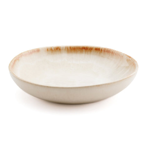 Piatto Ciotola Piccolo in Gres Portoghese Cascais – Bianco e Oro (Ø 16,5 cm)