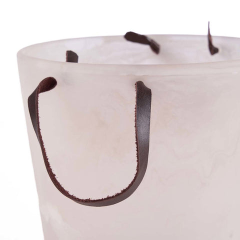 Secchiello per il Ghiaccio Scultoreo in Resina – Rosa e Bianco (23x23 cm)