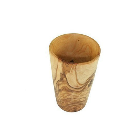 Bicchiere grande in legno d’ulivo