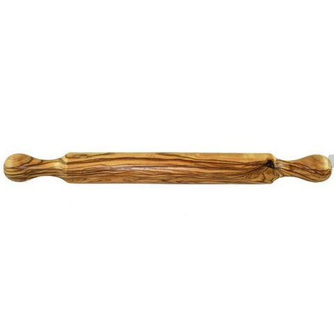 Mattarello Ergonomico con Manici in Legno di Ulivo Massello (40 cm)