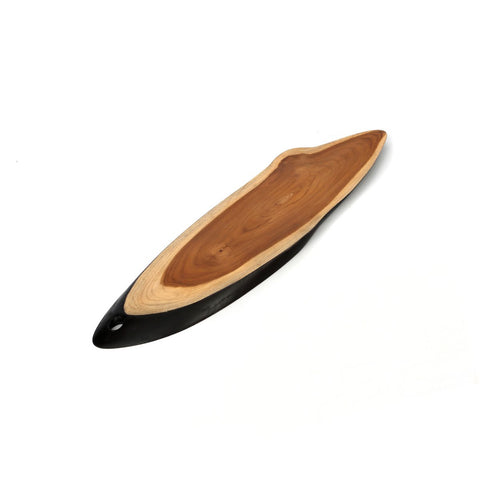 Piatto e Vassoio per Tapas L in Legno di Teak (50 cm)