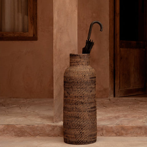 Porta ombrello in rattan