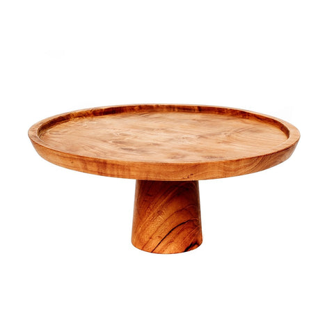 Alzata per Torta in Radice di Teak – Grande (Ø 28 cm, H 13 cm)