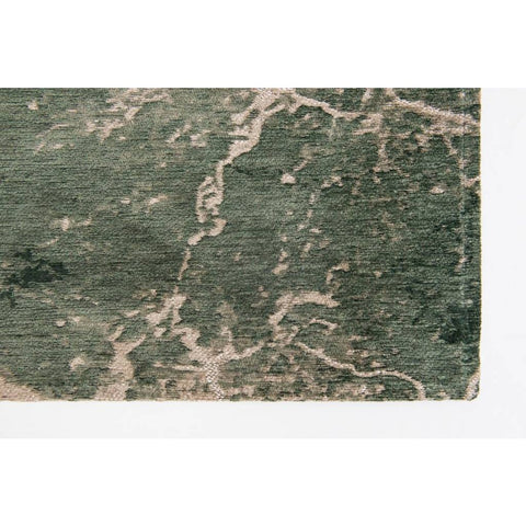 Louis De Poortere Tappeto Flatweave Eco-Sostenibile "Cracks" – Pino Scuro