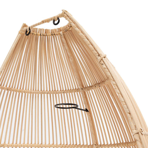 Paraluce da parete Lalo in rattan naturale – L