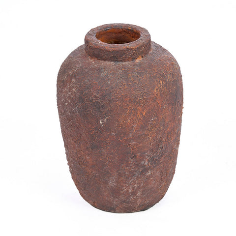 Vaso Scultoreo in Terracotta The Clay Echo – Borgogna / Bordeaux (Piccolo, H 20 cm)