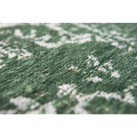 Louis De Poortere Tappeto Flatweave "Medallion" – Majestic Forest (Verde)