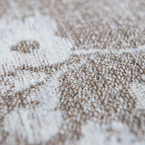 Tappeto Flatweave Eco-Sostenibile "Sakura" – Morning Mist (Grigio e Marrone)