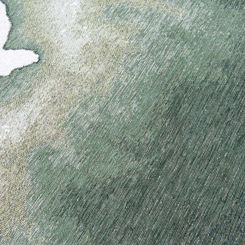 Louis De Poortere Tappeto Flatweave Eco-Sostenibile "Lagoon" – Verde Palma