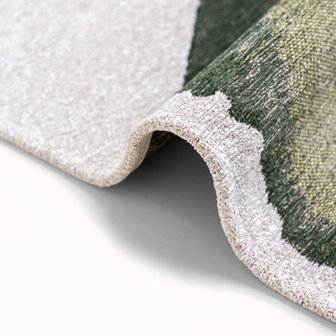 Louis De Poortere Tappeto Flatweave Eco-Sostenibile "Lagoon" – Verde Palma