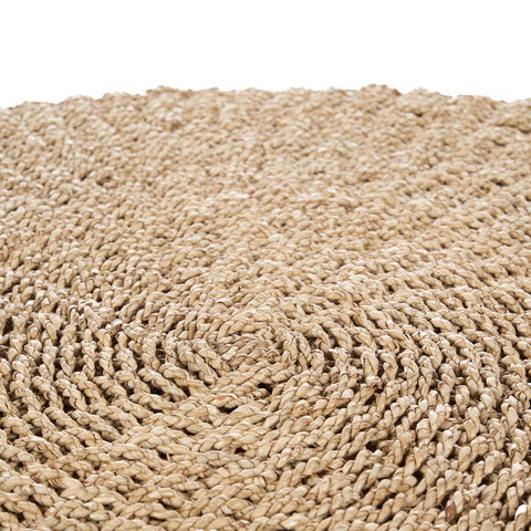 Tappeto Rotondo Intrecciato in Sisal Sizali "I'm" – Naturale (Ø 100 cm)