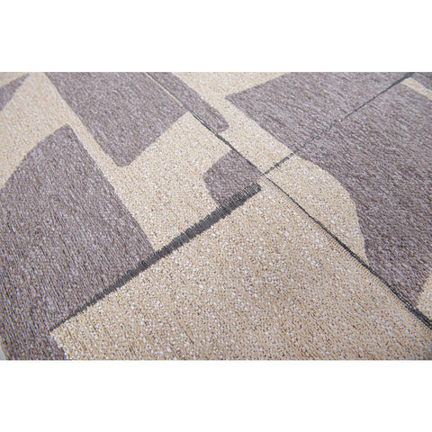 Tappeto Flatweave Eco-Sostenibile "Papercut" – String (Grigio e Marrone)
