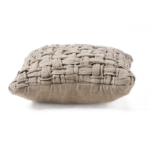 Fodera per Cuscino in Lino a Trama Strutturata The Linen Crosier – Naturale (50x50 cm)