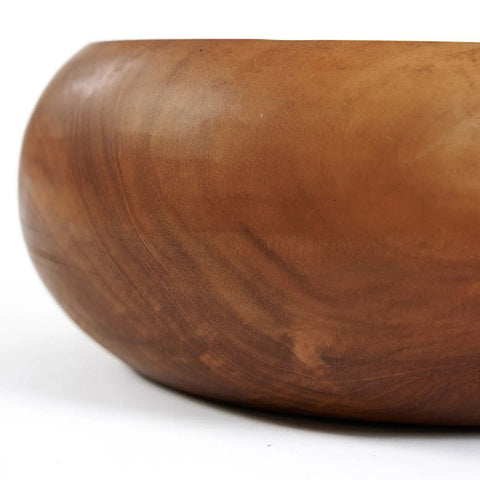 Portafrutta Scultoreo in Radice di Teak (Ø 20 cm) – Naturale