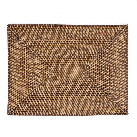 Tovaglietta Rettangolare in Rattan Intrecciato Colonial – Marrone Naturale (30x40 cm)
