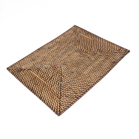 Tovaglietta Rettangolare in Rattan Intrecciato Colonial – Marrone Naturale (30x40 cm)