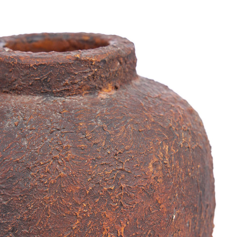 Vaso Scultoreo in Terracotta The Clay Echo – Borgogna / Bordeaux (Piccolo, H 20 cm)