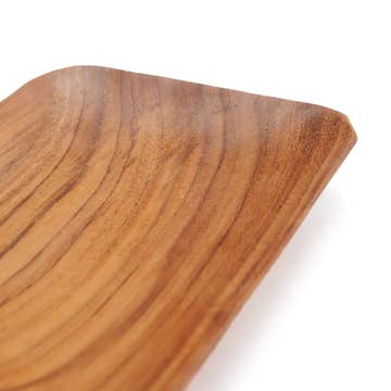 dettaglio venature radica di teak sostenibile