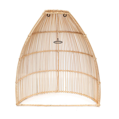 Paraluce da parete Lalo in rattan naturale – L