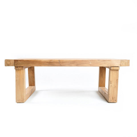 Reclaimed Teak Coffee Table – Natural