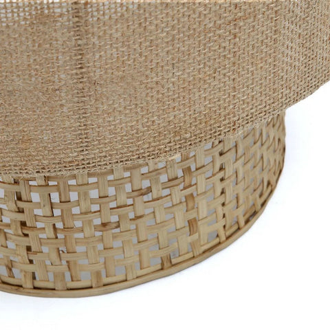 Lampada da Parete in Iuta e Rattan Bolly M