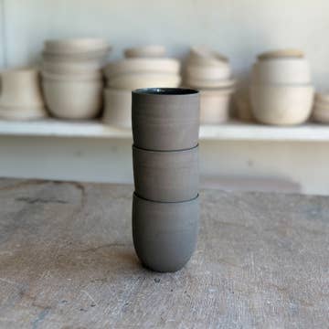 tazza cappuccino japandi finitura slate taupe scuro