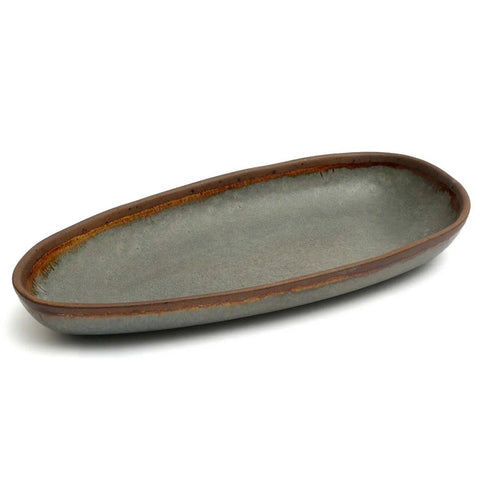 Côa L Rectangular Stoneware Serving Plate (34 cm)