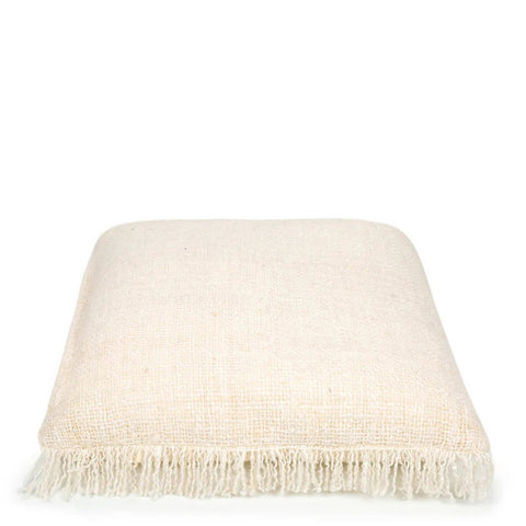 Fodera per Cuscino Quadrato in Cotone Tattile The Oh My Gee – Crema (60x60 cm)