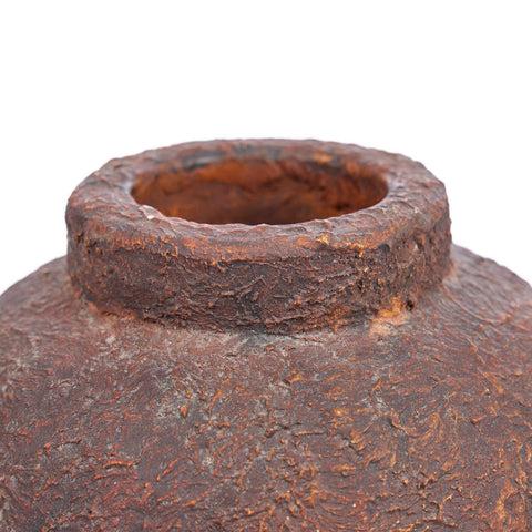 Vaso Scultoreo in Terracotta The Clay Echo – Borgogna / Bordeaux (Piccolo, H 20 cm)