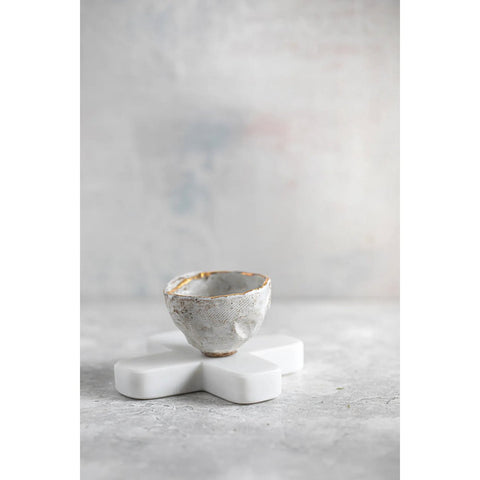 Sottobicchiere Quadrato in Marmo Bianco Massello (12x12 cm)