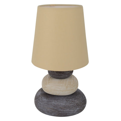 Lampada da Tavolo in Ceramica "Stoney" (H: 31 cm) – Naturale