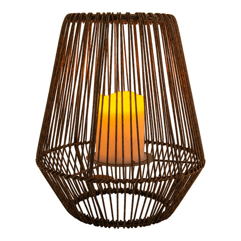 Lampada Solare a LED da Esterno "Plasto" (Ø 26 cm) – Marrone & Warm Effect