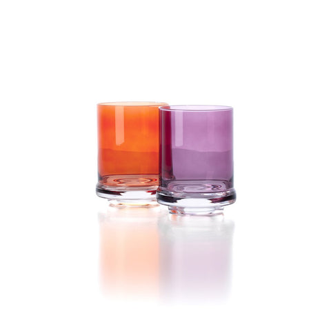 Bicchiere DOF in Vetro Artigianale – Arancione (306 g, Ø 8,8 cm)
