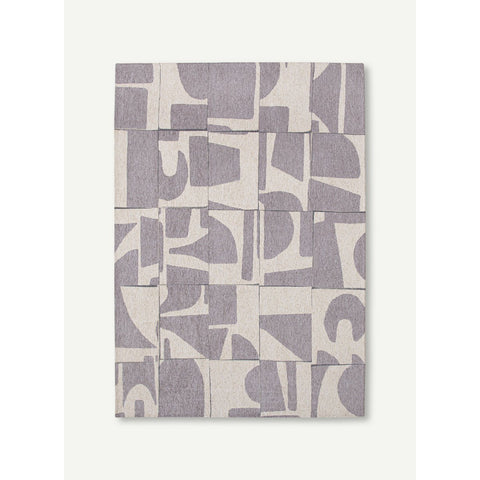 Tappeto Flatweave Eco-Sostenibile "Papercut" – String (Grigio e Marrone)
