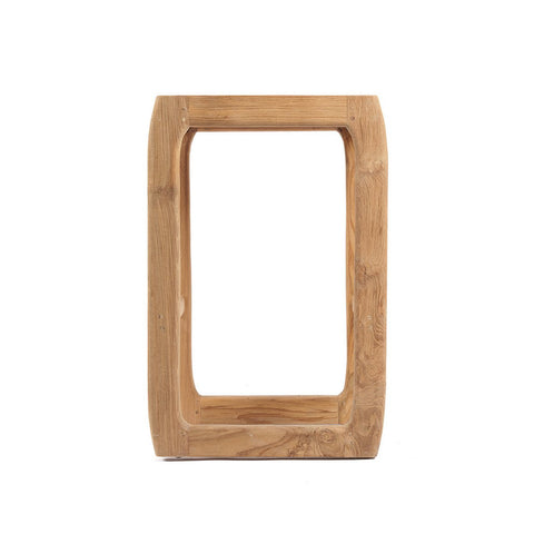 Sgabello da Bar Outdoor in Teak di Recupero Ithaca (H 70 cm)
