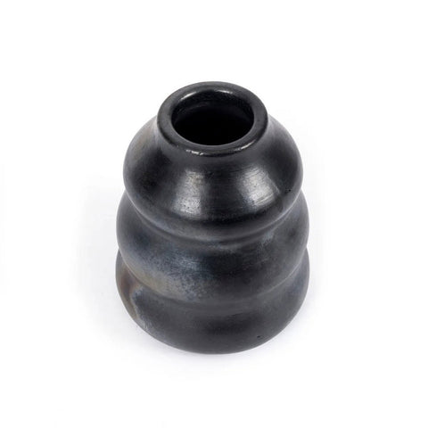 Vaso Multifunzione in Terracotta Brunita (13x17 cm) - Nero Opaco