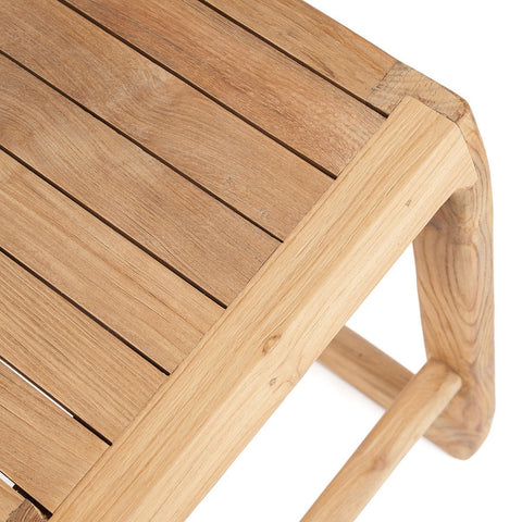 Sgabello da Bar Outdoor in Teak di Recupero Ithaca (H 70 cm)