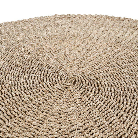 Tappeto Rotondo Intrecciato in Sisal Sizali "I'm" – Naturale (Ø 150 cm)
