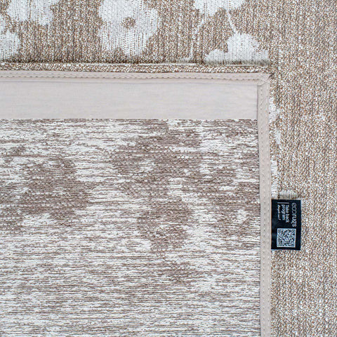 Tappeto Flatweave Eco-Sostenibile "Sakura" – Morning Mist (Grigio e Marrone)