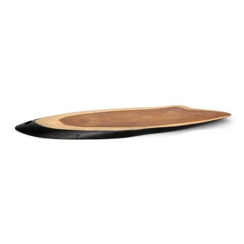 Piatto e Vassoio per Tapas L in Legno di Teak (50 cm)