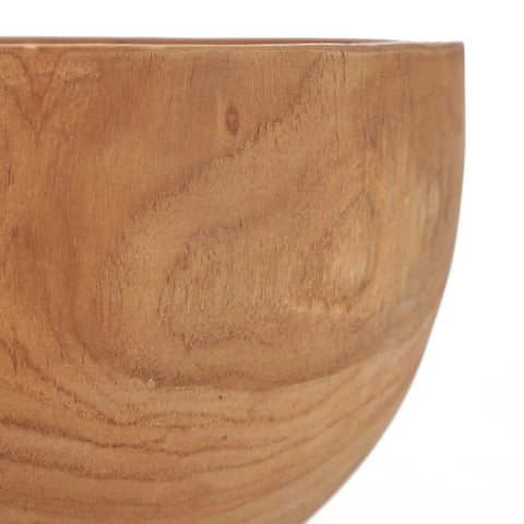 Ciotola Zen in Legno Massello di Teak – Naturale (Ø 25 cm)