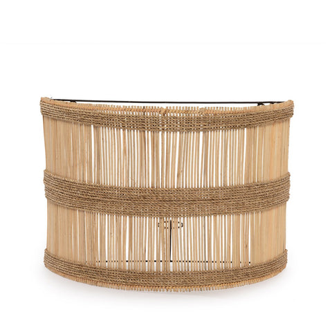 Applique da Parete in Rattan e Alga Marina The Doedoe – Naturale (Media, H 33 cm)